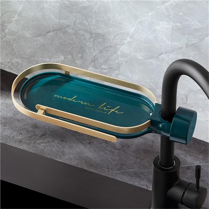 Spülbecken- oder Duschablage ohne Bohren Gold Edition