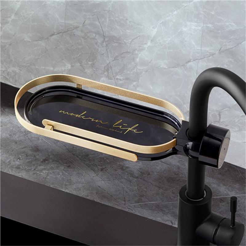 Spülbecken- oder Duschablage ohne Bohren Gold Edition