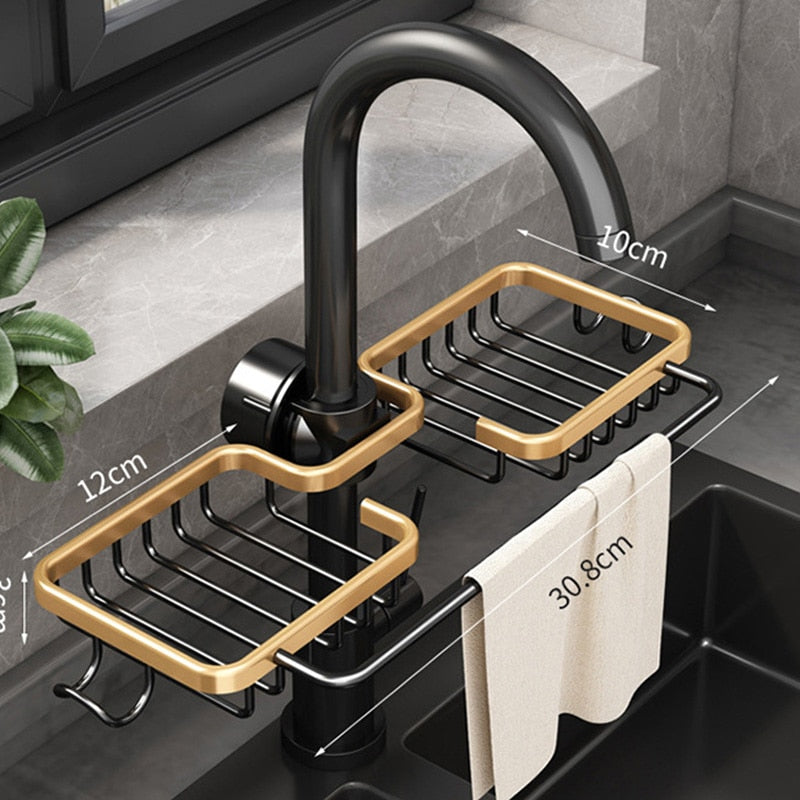 Wasserhahn-Schwammhalter mit Haken