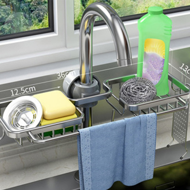 Wasserhahn-Schwammhalter mit Haken
