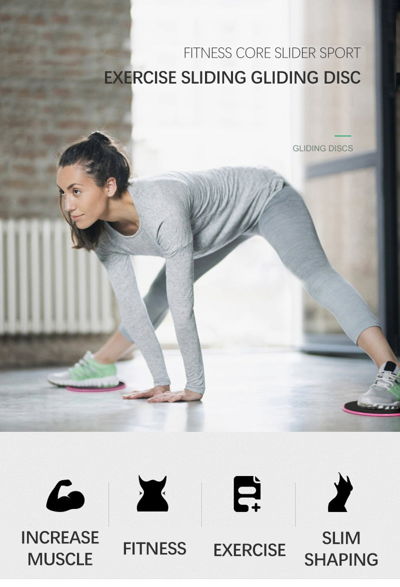 2 x doppelseitige Gleitscheiben Training Slider