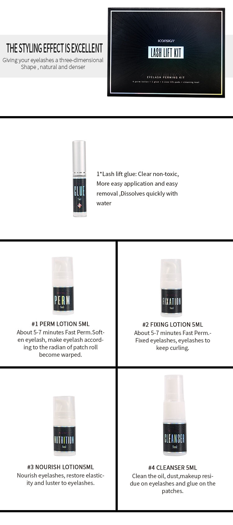 Wimpernlifting Set Starter Kit