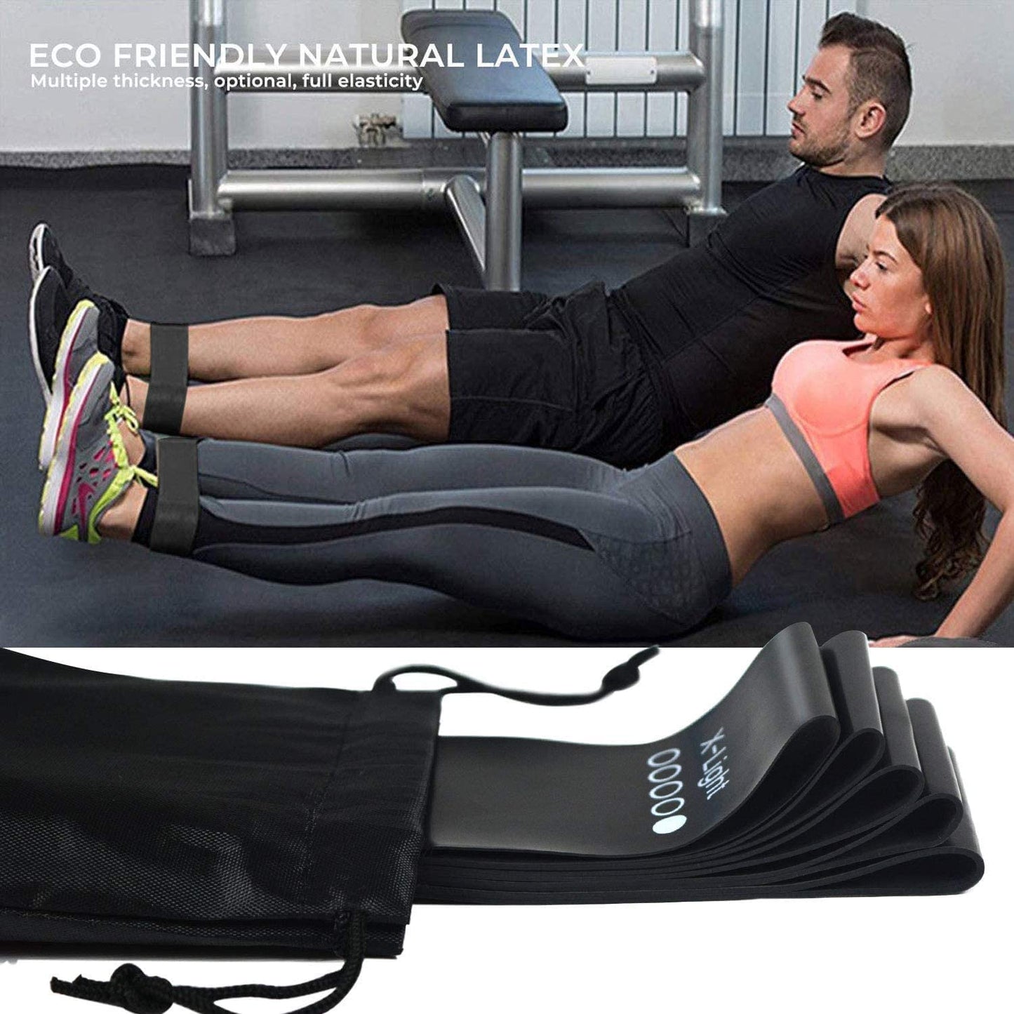Fitnessbänder Widerstandsbänder 5-er Pack