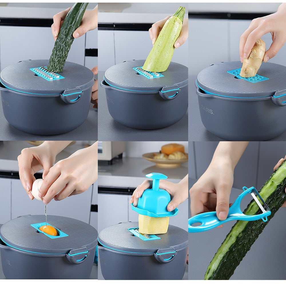 8-in-1 multifunktionaler Gemüseschneider