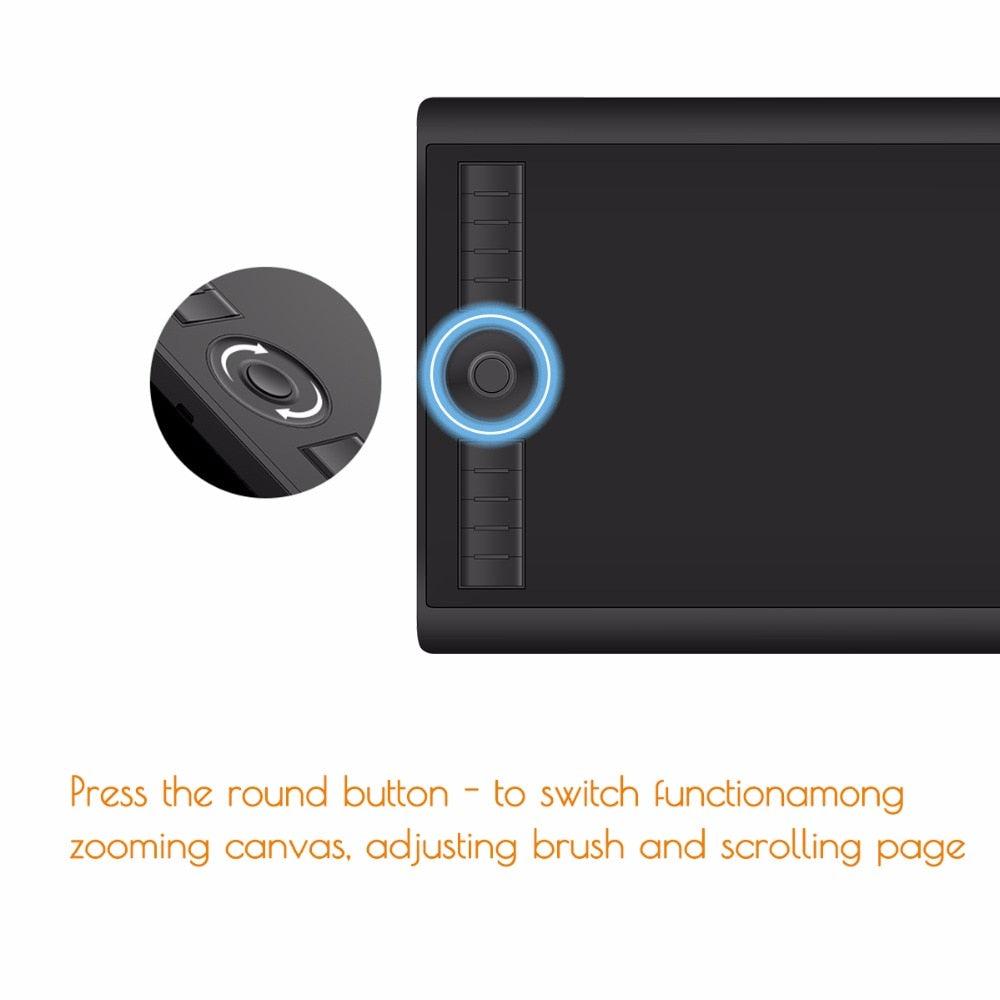 Grafiktablet GAOMON M10K 2018 Version