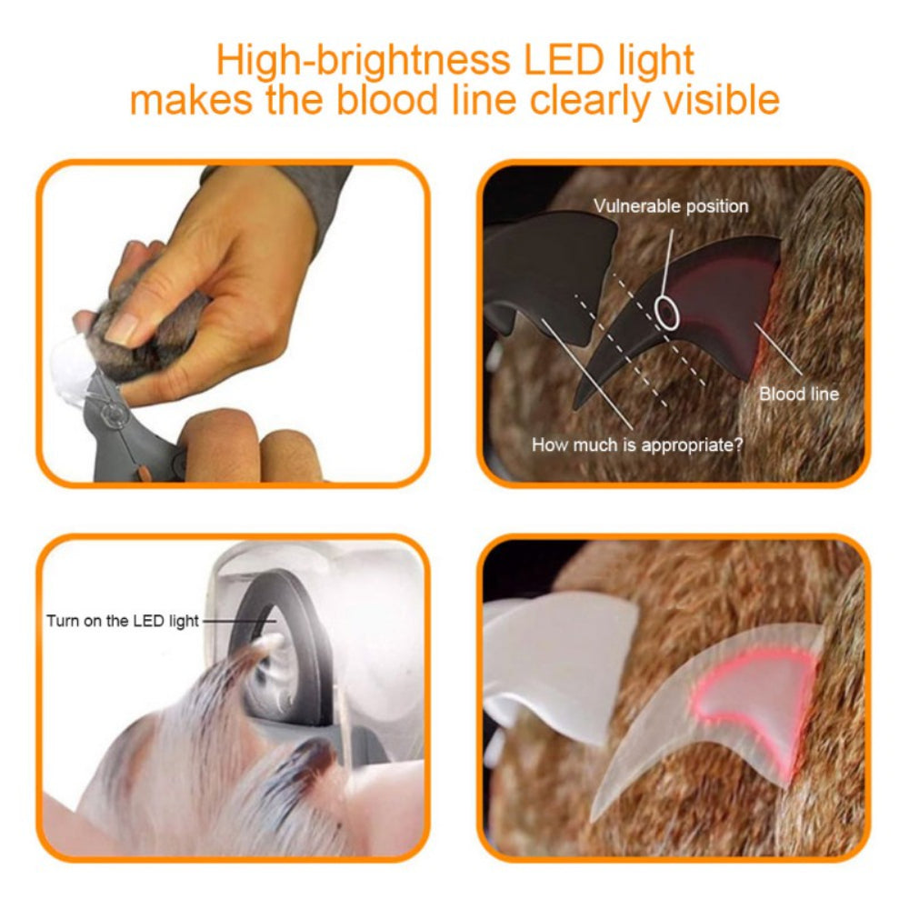 Haustier Nagelschere mit LED-Licht