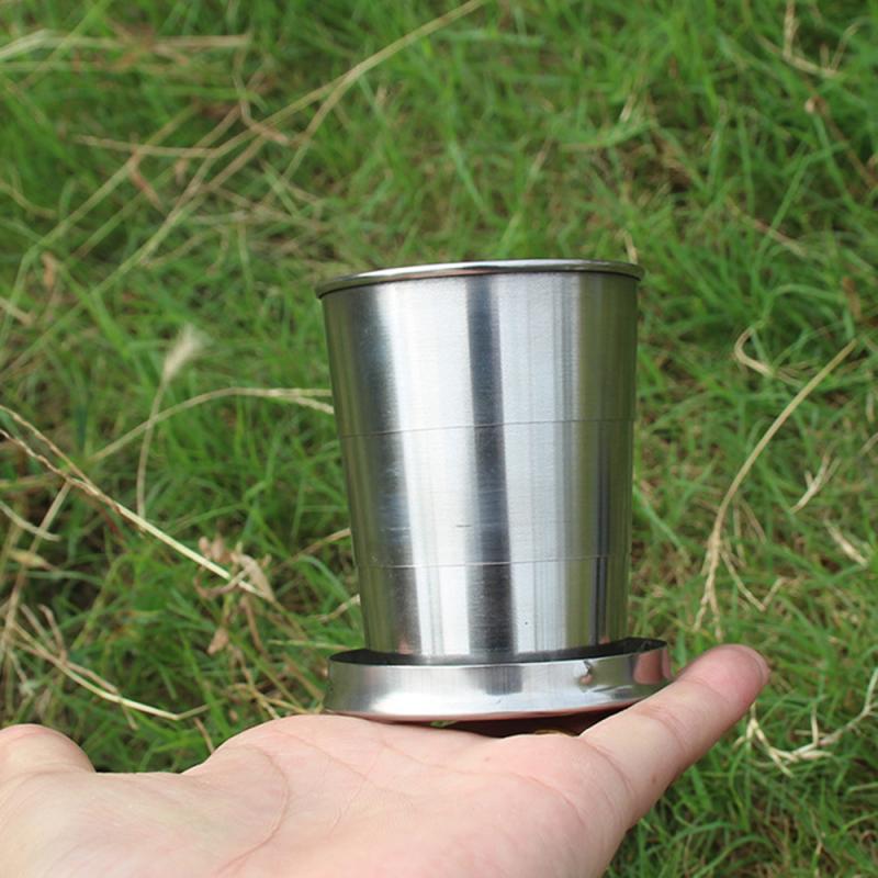 Edelstahl Faltbecher