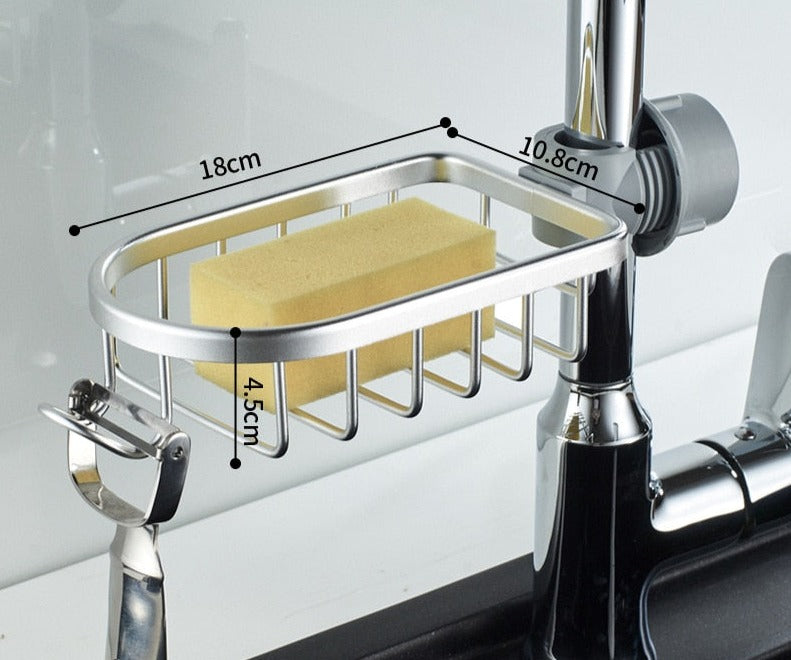 Wasserhahn-Schwammhalter mit Haken
