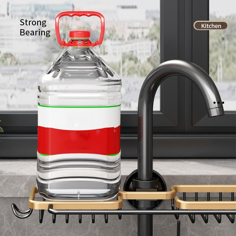 Wasserhahn-Schwammhalter mit Haken