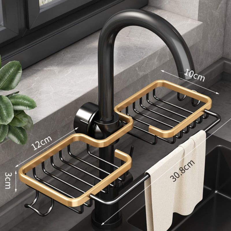 Wasserhahn-Schwammhalter mit Haken