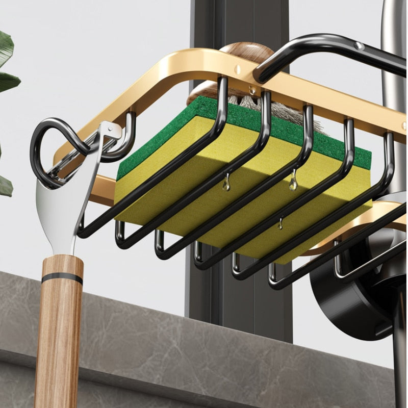 Wasserhahn-Schwammhalter mit Haken