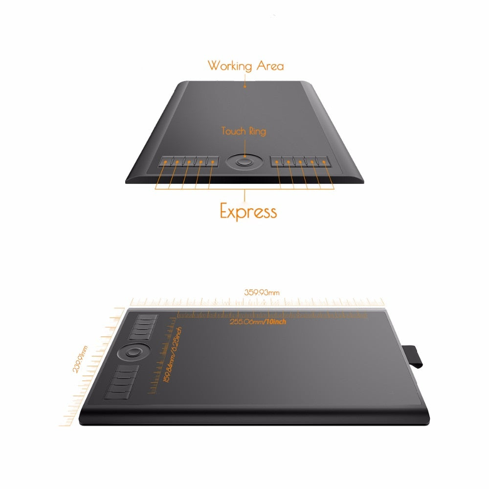 Grafiktablet GAOMON M10K 2018 Version