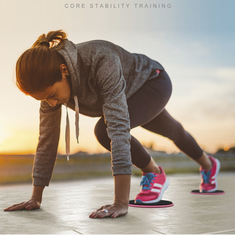2 x doppelseitige Gleitscheiben Training Slider
